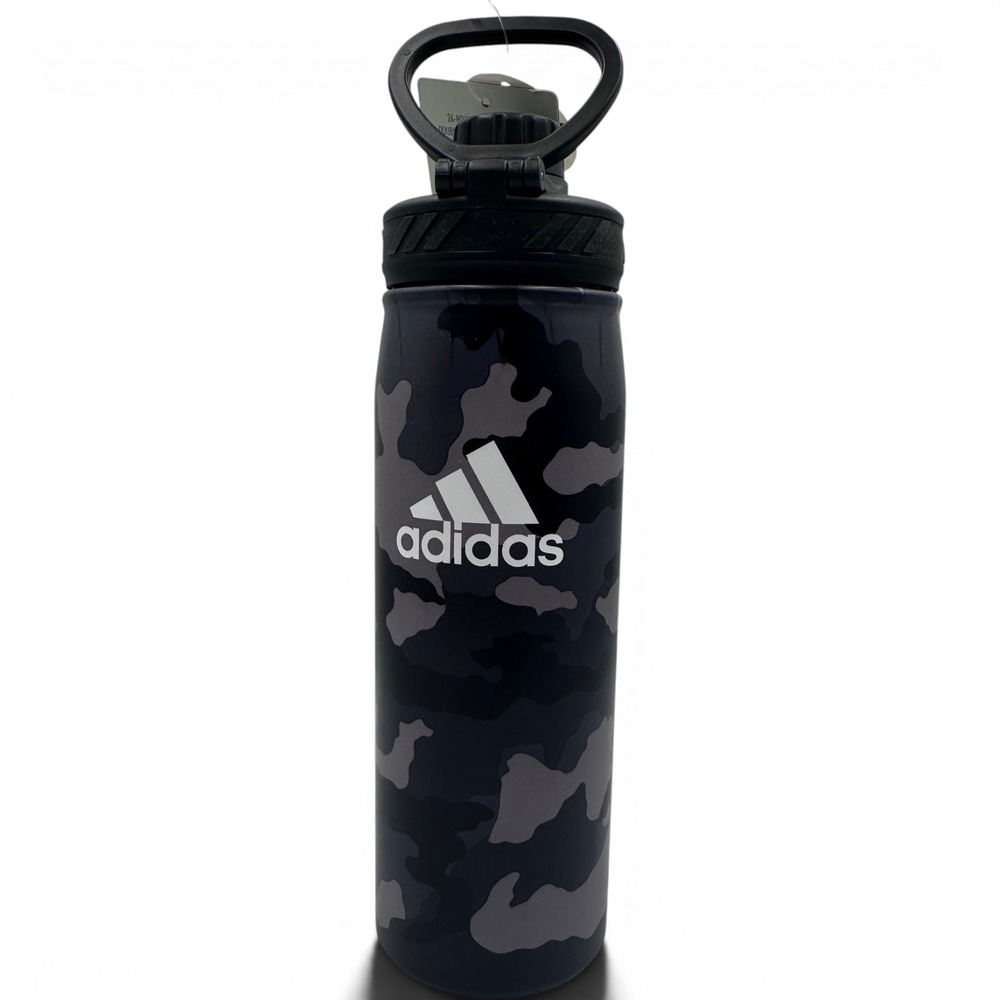 Adidas 20 oz Metal Water Bottle OSFA Camouflage Insulated 20oz **NEW**